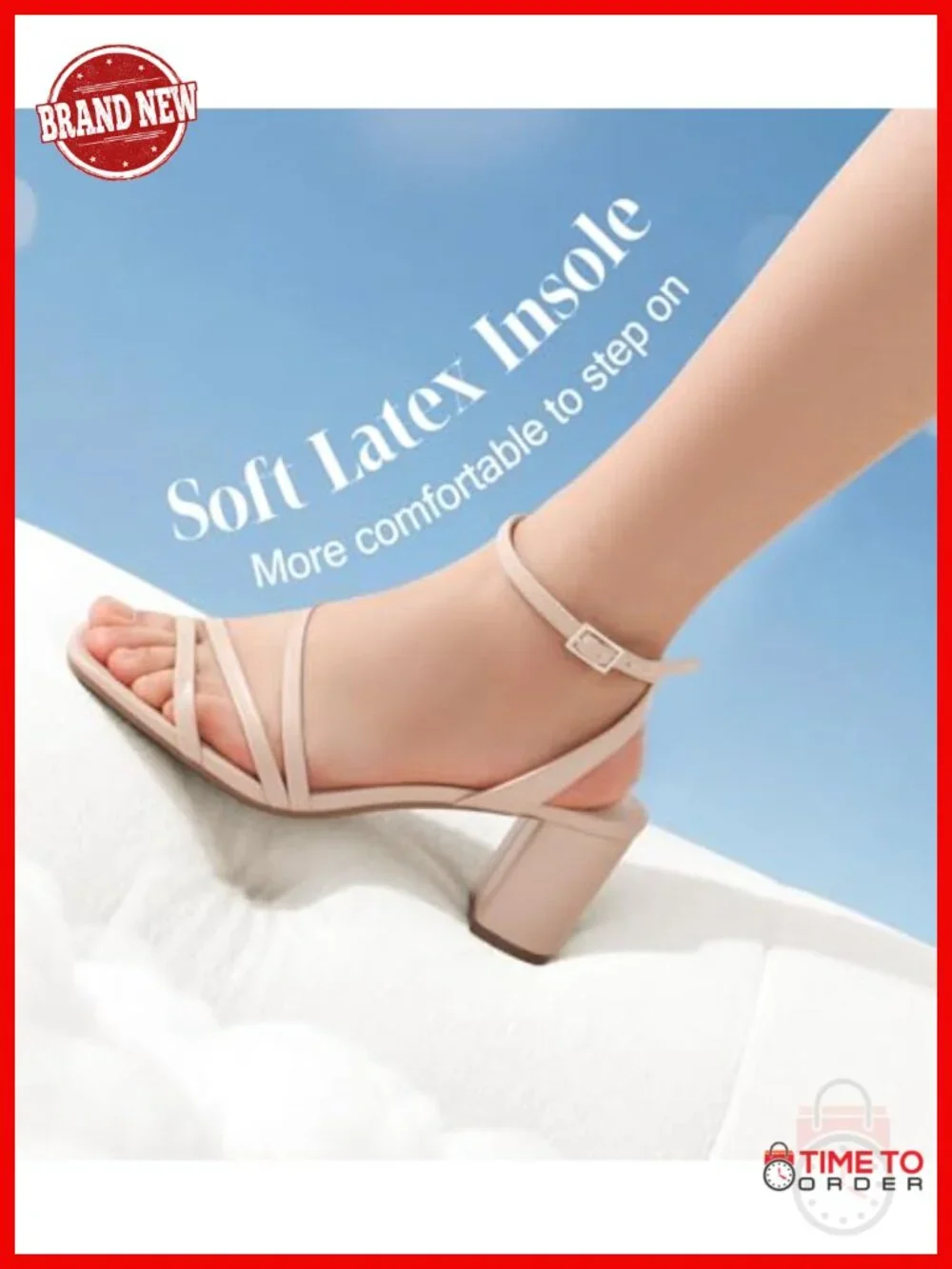 Strappy Chunky Block Heel Square Open Toe Dressy Sandal